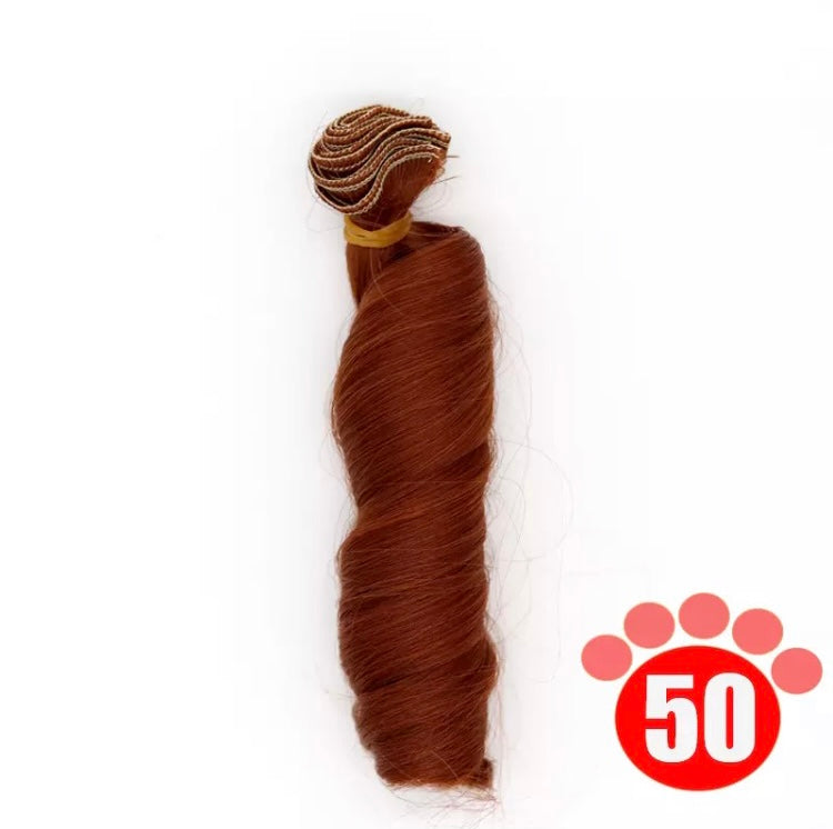 Capelli per bambole 15 cm di altezza x 1 mt