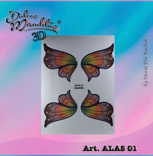 Self-adhesive stickers collection by Dulce Miratidas Art. ALAS