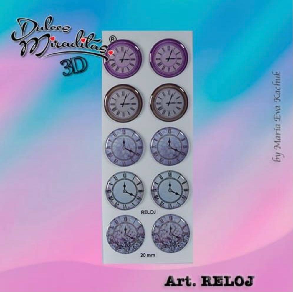 Self-adhesive stickers collection by Dulce Miratidas Art. RELOJ